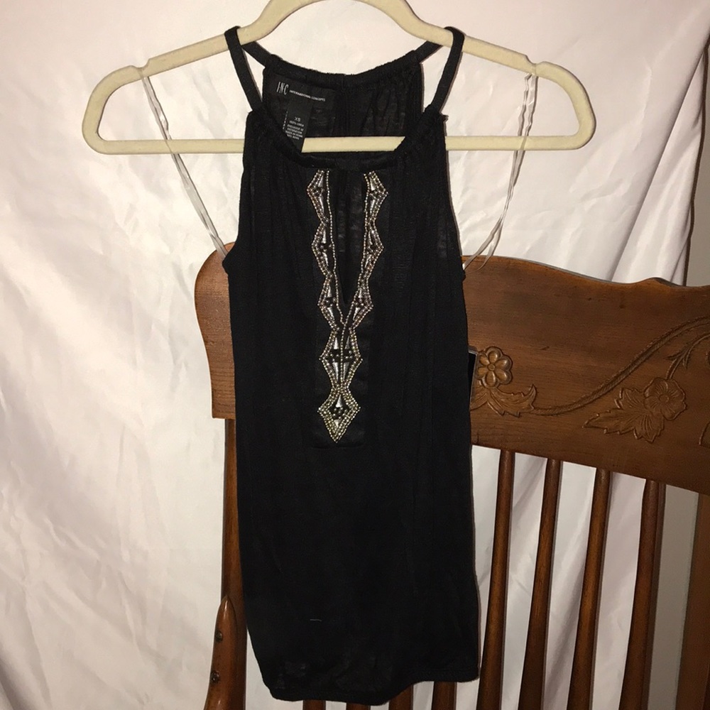 INC Int’l Concepts Racerback Beaded Top
